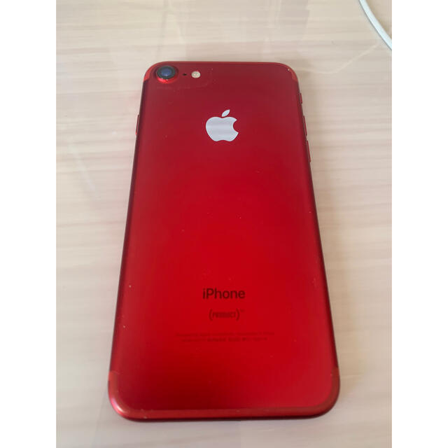 iPhone7 PRODUCT RED128GB(ジャンク品)スマートフォン/携帯電話