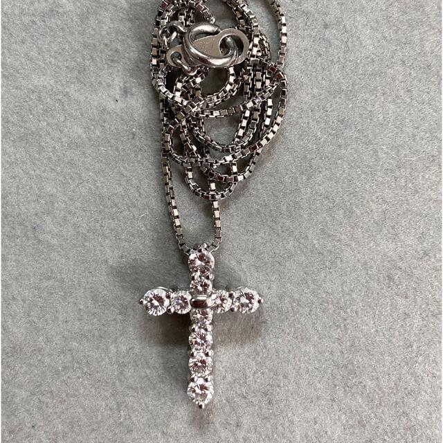 最先端 タサキ Pt900/850 - TASAKI 0.54ct クロス ダイヤモンド