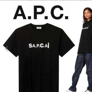 サカイ(sacai)のsacai × APC サカイアーペーセー　Tシャツ 新品未使用(Tシャツ/カットソー(半袖/袖なし))