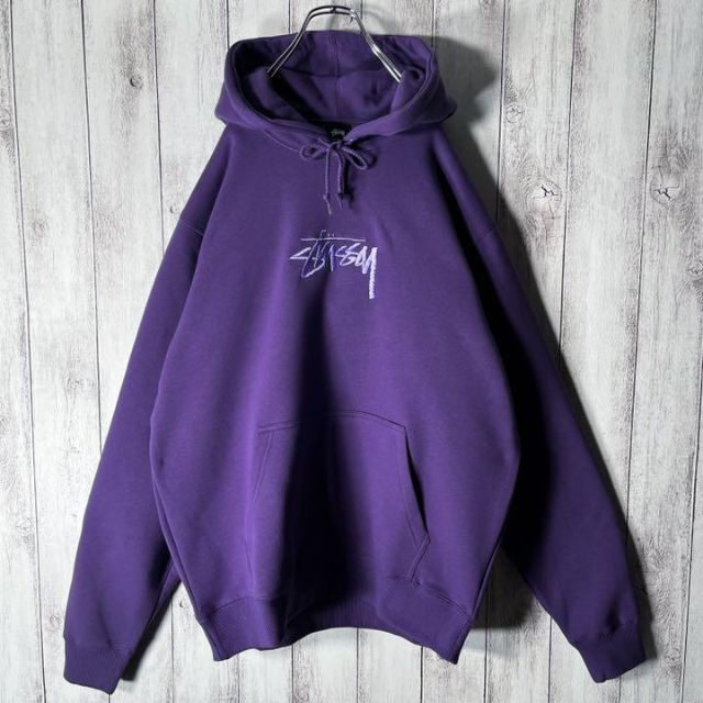 STUSSY - 【極美品 L】ステューシー 刺繍 ストックロゴ スウェット