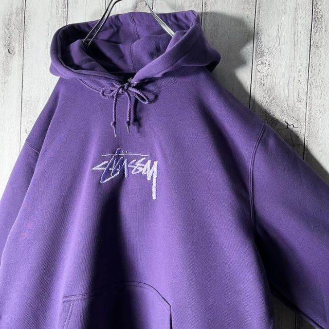 STUSSY - 【極美品 L】ステューシー 刺繍 ストックロゴ スウェット