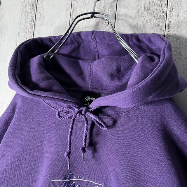STUSSY - 【極美品 L】ステューシー 刺繍 ストックロゴ スウェット