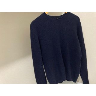 ムジルシリョウヒン(MUJI (無印良品))の無印良品 セーター ネイビー(ニット/セーター)