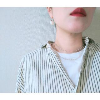 トゥデイフル(TODAYFUL)のsilver＆border（silver）ネックレス(ネックレス)