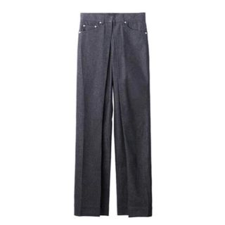 ジョンローレンスサリバン(JOHN LAWRENCE SULLIVAN)のRIGID DENIM WIDE PANTS/ BRACK(スラックス)