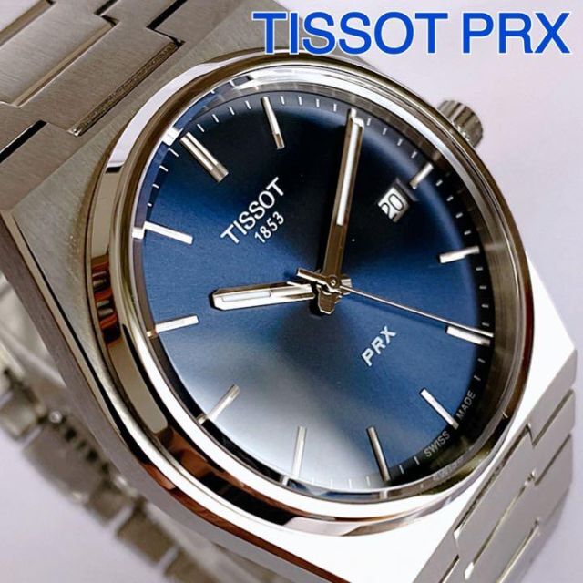 【 新品 】 TISSOT 箱付き メンズブレスレット腕時計 T1374101104100 PRX ティソ - 腕時計(アナログ)