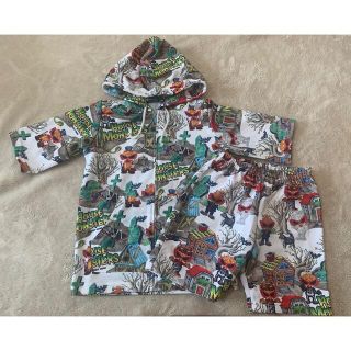 ヒステリックミニ(HYSTERIC MINI)の【HYSTERIC MINI ヒステリックミニ】半袖ジャージセット　キッズ120(Tシャツ/カットソー)