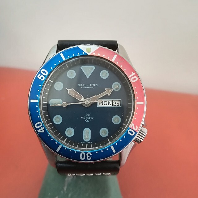 期間限定特別価格 ソルビエ エト タイタス　　ビンテージダイバー　１９７０年代 腕時計(アナログ)