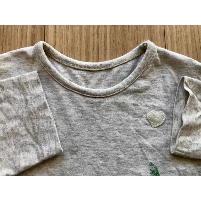 ベルメゾン(ベルメゾン)の七分袖Tシャツ 2着セット☆サイズ100 キッズ/ベビー/マタニティのキッズ服女の子用(90cm~)(Tシャツ/カットソー)の商品写真