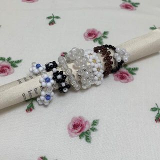 ハンドメイド ビーズリング(リング)