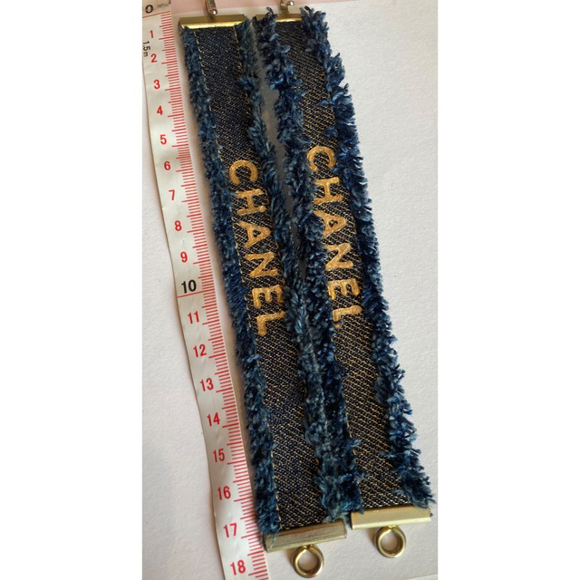 CHANEL - シャネル❤デニム ブレスレット 2個セットの通販 by CHANEL - シャネル❤デニム ブレスレット 2個セットの通販 by