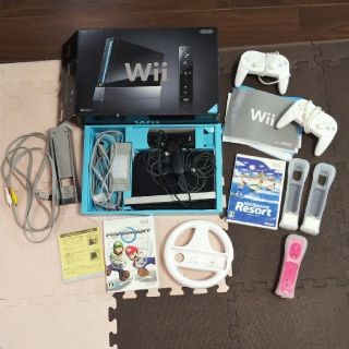 ウィー(Wii)のNintendo Wii 本体 ソフトセット RVL-S-KJ(家庭用ゲーム機本体)