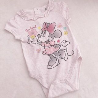 ディズニー(Disney)のDisney ミニー ちゃん 半袖 ロンパース(ロンパース)