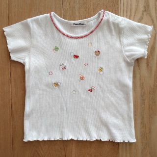 ファミリア(familiar)のすずな様専用　familiar　リアちゃん刺繍　半袖　トップス　100cm(Tシャツ/カットソー)