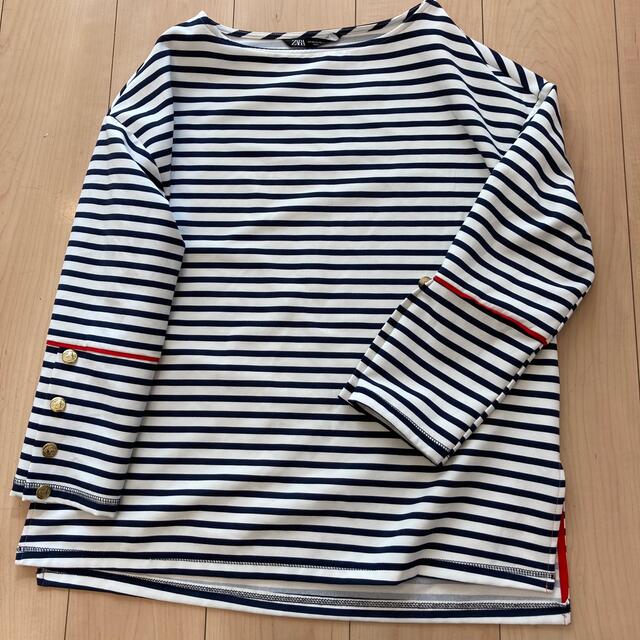 ZARA(ザラ)のZARA ボーダー　トップス レディースのトップス(カットソー(長袖/七分))の商品写真