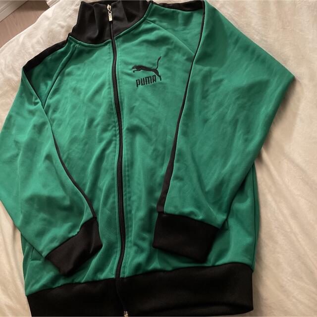 【80s 超希少】PUMA プーマ トラックジャケット ジャージ 一点物 緑