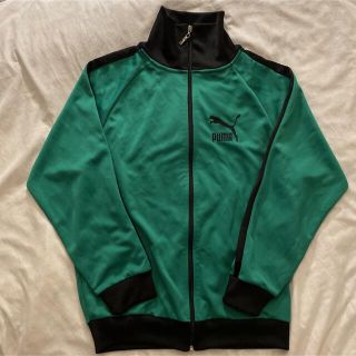 【80s 超希少】PUMA プーマ トラックジャケット ジャージ 一点物 緑