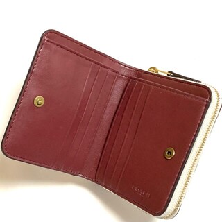 【新品・未使用】COACH 日本限定デザイン ラウンドファスナー 二つ折り財布