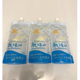 豊富温泉濃縮水 サロベツ大地恵泉  肌うれし500ml3袋(入浴剤/バスソルト)