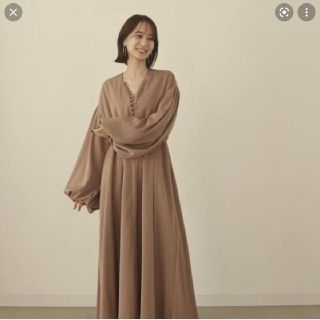 トゥデイフル(TODAYFUL)の❋最終値下げ❋louren フロントボタンボリュームワンピース(ロングワンピース/マキシワンピース)