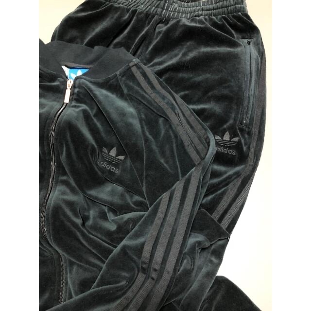 上下 希少 adidas アディダス オールブラック ベロア ジャージ 常田 上下 希少 adidas アディダス オールブラック ベロア ジャージ 常田