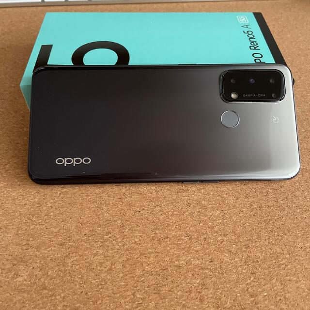 OPPO(オッポ)のU咲さま専用　OPPO RENO5 A NA SIMフリー シルバーブラック スマホ/家電/カメラのスマートフォン/携帯電話(スマートフォン本体)の商品写真