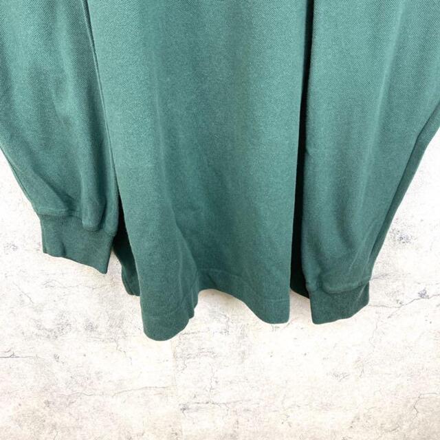 NAUTICA(ノーティカ)の希少 90s ノーティカ ポロシャツ 刺繍ロゴ ビッグシルエット 緑 美品 メンズのトップス(ポロシャツ)の商品写真