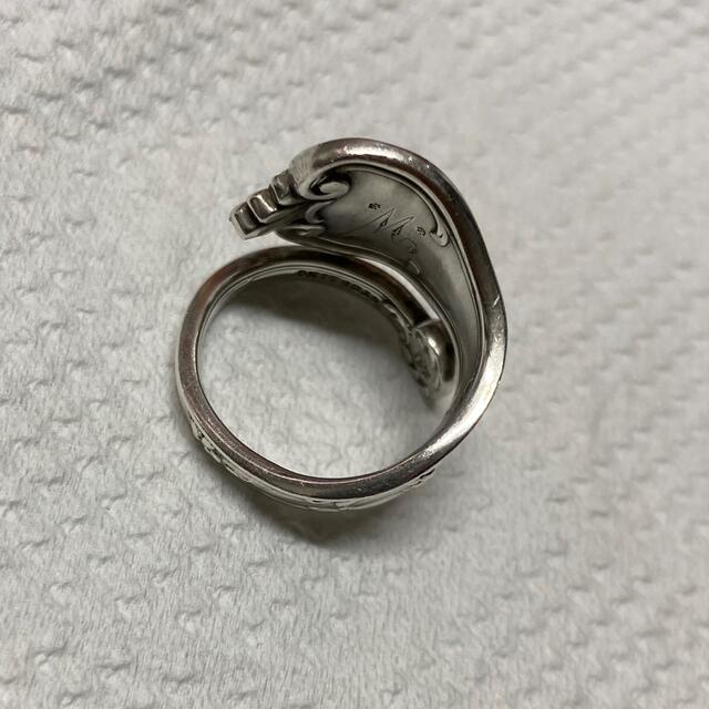 スプーンリング　シルバー　アンティーク メンズのアクセサリー(リング(指輪))の商品写真