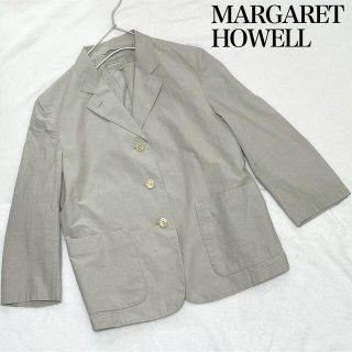 マーガレットハウエル(MARGARET HOWELL)のマーガレットハウエル　ジャケット　薄手　ライトグレー　フォーマル　人気　現品限り(テーラードジャケット)