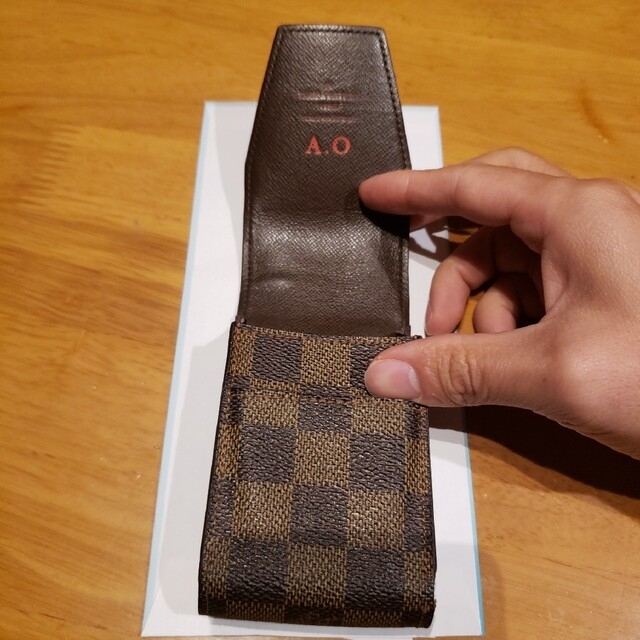 LOUIS VUITTON(ルイヴィトン)の本物保証 ルイヴィトン 　ダミエ　 タバコケース メンズのファッション小物(タバコグッズ)の商品写真