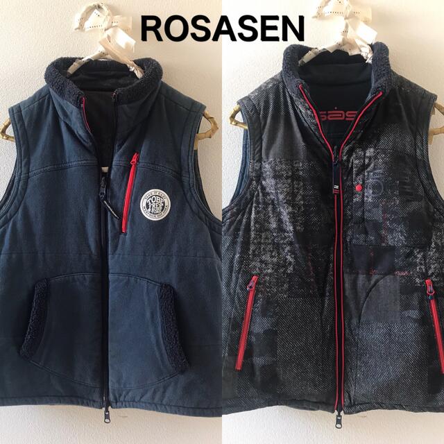 ROSASEN(ロサーゼン)のROSASEN ゴルフウェア　ベスト　リバーシブル スポーツ/アウトドアのゴルフ(ウエア)の商品写真