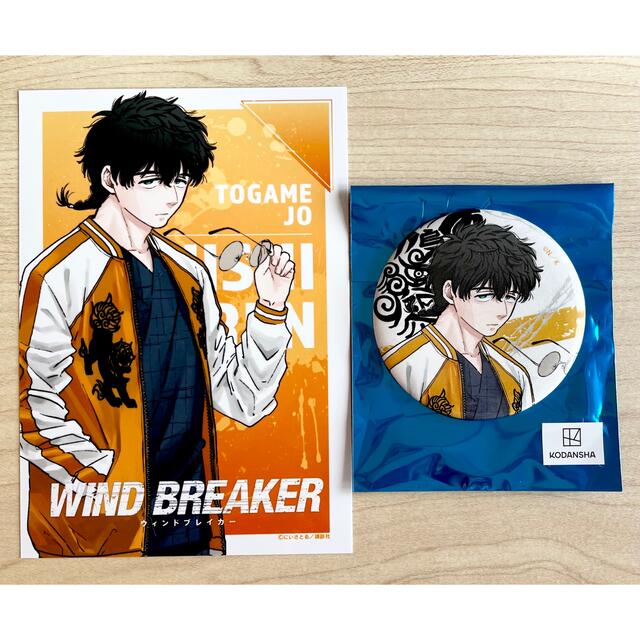 WIND BREAKER 十亀条 ジオラマ 缶バッジ ブロマイド 特典 セガ - その他