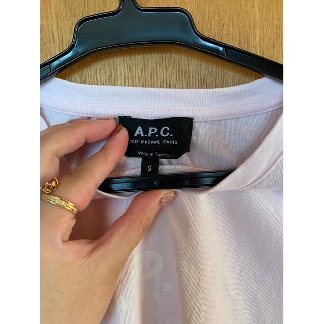 A.P.C(アーペーセー)のapc♪Tシャツ♪ピンクsサイズ レディースのトップス(Tシャツ(半袖/袖なし))の商品写真
