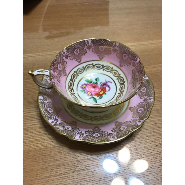木造 NAOさま専用 パラゴン ピンク グリーン カップ&ソーサー 2客