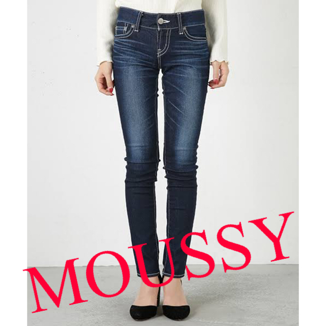 moussy(マウジー)の★美品★MOUSSY★マウジー★スキニー パウダーデニム 25 レディースのパンツ(デニム/ジーンズ)の商品写真