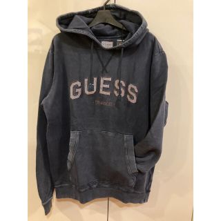 ゲス(GUESS)の新品未使用！　GUESS ゲス　スウェットパーカー　ネイビーS(パーカー)