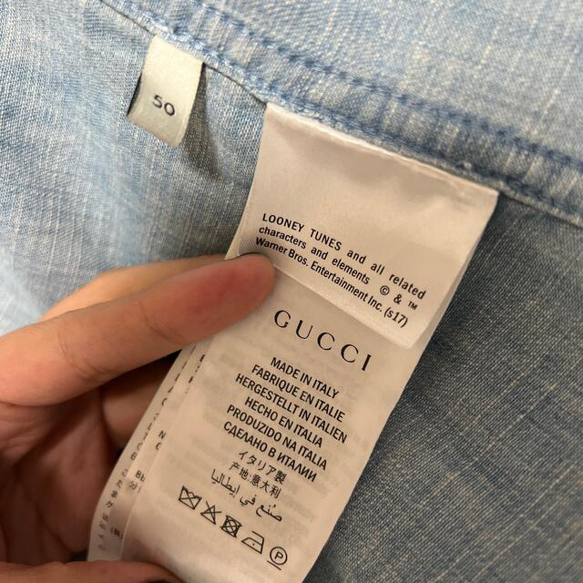 全国10点限定商品※激レア】GUCCI バックスバニー デニムシャツ | www