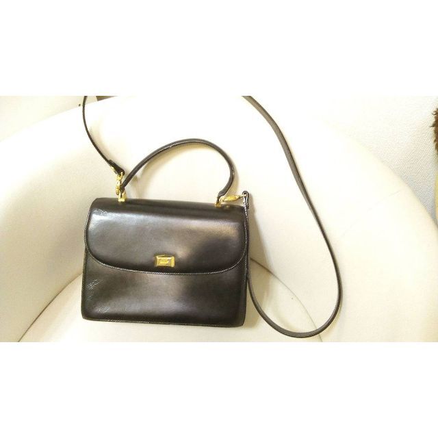 Bally - BALLY(バリー) レザー ブラック 2WAYショルダーバッグの通販