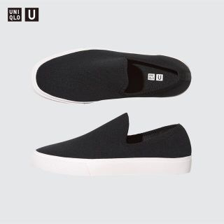 ユニクロ(UNIQLO)の22ss UNIQLO U ニットスニーカー 黒(スニーカー)