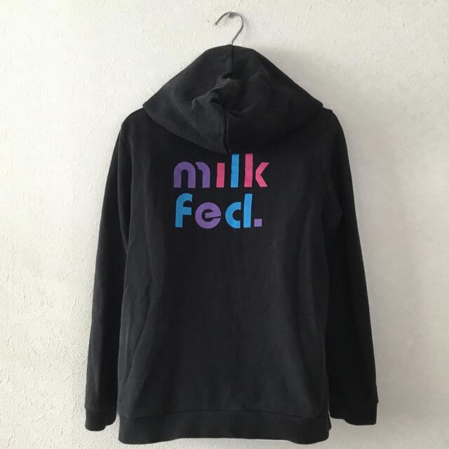 MILKFED.(ミルクフェド)のMILKFED ミルクフェド バックプリント フルジップ パーカー　XS レディースのトップス(パーカー)の商品写真