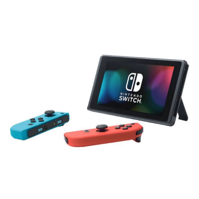 Nintendo Switch(ニンテンドースイッチ)の本日削除！早い者勝ち！Nintendo Switch ネオンブルー　レッド エンタメ/ホビーのゲームソフト/ゲーム機本体(家庭用ゲーム機本体)の商品写真