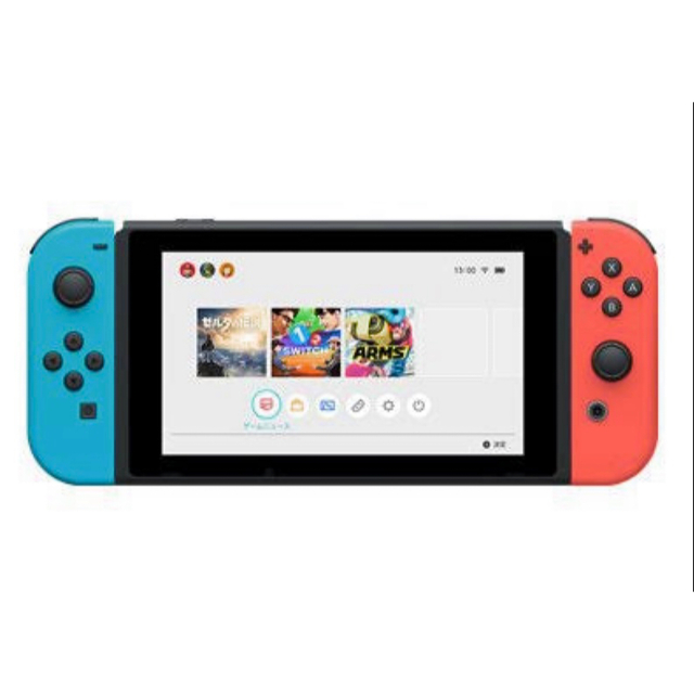 Nintendo Switch(ニンテンドースイッチ)の本日削除！早い者勝ち！Nintendo Switch ネオンブルー　レッド エンタメ/ホビーのゲームソフト/ゲーム機本体(家庭用ゲーム機本体)の商品写真