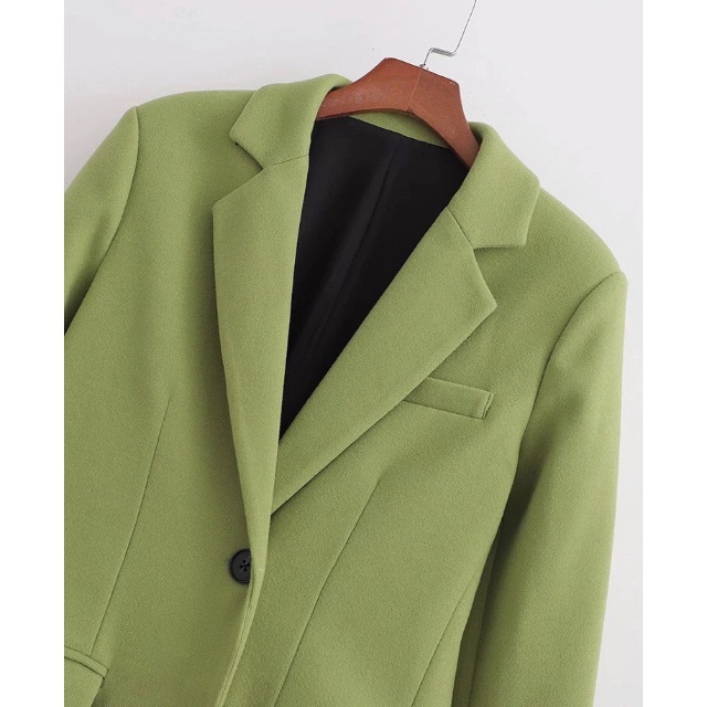 ZARA - 在庫セール📣green チェスターコート ロングコートの通販 ZARA - 在庫セール📣green チェスターコート ロングコートの通販