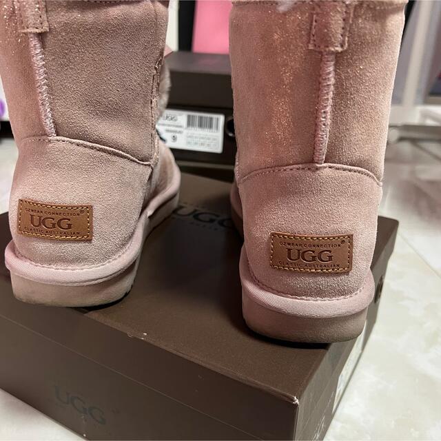 UGG(アグ)のUGG ピンク　ぽんぽんブーツ　Ugg Stella Pom 3/4 boots レディースの靴/シューズ(ブーツ)の商品写真