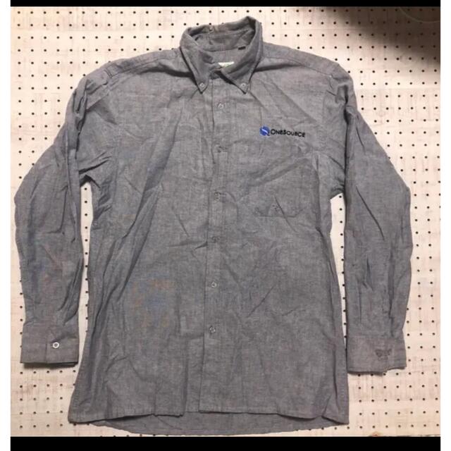 U.S-164 ワークシャツ　企業名刺繍　長袖シャツ メンズのトップス(シャツ)の商品写真