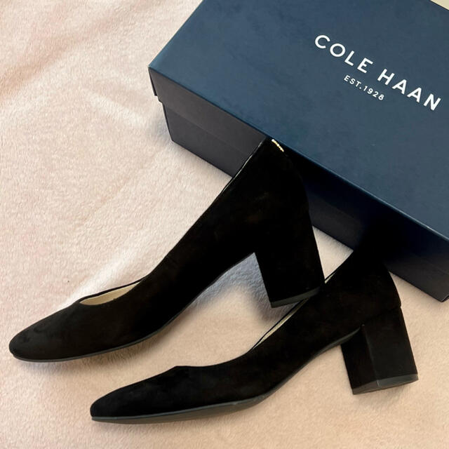 Cole Haan(コールハーン)のコールハーン　ブラックスエード　パンプス レディースの靴/シューズ(ハイヒール/パンプス)の商品写真