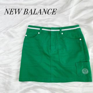 NEW BALANCE ニューバランス ゴルフ スカート 美品 グリーン 伸縮