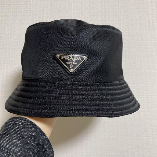 PRADA バケットハット 黒 M - zimazw.org