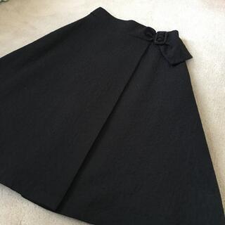 エムプルミエ(M-premier)の⭐️ エムプルミエ ブラック フレアスカート 36(ひざ丈スカート)