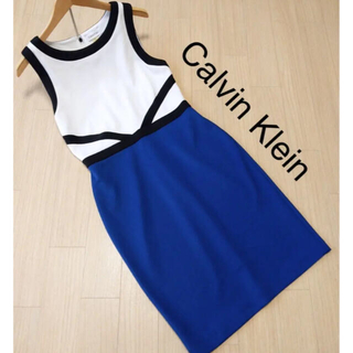 カルバンクライン(Calvin Klein)のCalvin Klein カルバンクライン サイズ4 ワンピース(ひざ丈ワンピース)